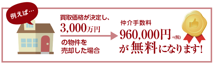 仲介手数料が無料！